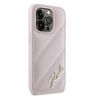 Karl Lagerfeld KLHCP14XPQDSMGP iPhone 14 Pro Max 6.7" różowy/pink hardcase Diagonal Quilted Script na NearMe.pl