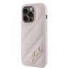 Karl Lagerfeld KLHCP14XPQDSMGP iPhone 14 Pro Max 6.7" różowy/pink hardcase Diagonal Quilted Script na NearMe.pl