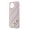 Karl Lagerfeld KLHCP15MPQDSMGP iPhone 15 Plus / 14 Plus 6.7" różowy/pink hardcase Diagonal Quilted Script na NearMe.pl