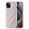 Karl Lagerfeld KLHCP15MPQDSMGP iPhone 15 Plus / 14 Plus 6.7" różowy/pink hardcase Diagonal Quilted Script na NearMe.pl