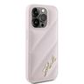 Karl Lagerfeld KLHCP15LPQDSMGP iPhone 15 Pro 6.1" różowy/pink hardcase Diagonal Quilted Script na NearMe.pl