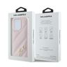 Karl Lagerfeld KLHCP15LPQDSMGP iPhone 15 Pro 6.1" różowy/pink hardcase Diagonal Quilted Script na NearMe.pl