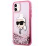 Karl Lagerfeld KLHCN61LNKHCP iPhone 11/XR różowy/pink hardcase Glitter Karl Head na NearMe.pl