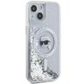 Karl Lagerfeld KLHMP15SLGKISGH iPhone15 / 14 / 13 6.1" hardcase transparent Liquid Glitter Karl Head Magsafe na NearMe.pl