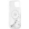 Karl Lagerfeld KLHMP15SLGKISGH iPhone15 / 14 / 13 6.1" hardcase transparent Liquid Glitter Karl Head Magsafe na NearMe.pl