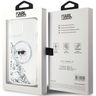 Karl Lagerfeld KLHMP15SLGKISGH iPhone15 / 14 / 13 6.1" hardcase transparent Liquid Glitter Karl Head Magsafe na NearMe.pl