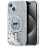 Karl Lagerfeld KLHMP15SLGKISGH iPhone15 / 14 / 13 6.1" hardcase transparent Liquid Glitter Karl Head Magsafe na NearMe.pl