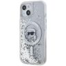 Karl Lagerfeld KLHMP15SLGKISGH iPhone15 / 14 / 13 6.1" hardcase transparent Liquid Glitter Karl Head Magsafe na NearMe.pl