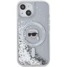 Karl Lagerfeld KLHMP15SLGKISGH iPhone15 / 14 / 13 6.1" hardcase transparent Liquid Glitter Karl Head Magsafe na NearMe.pl