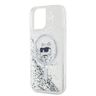 Karl Lagerfeld KLHMP12MLGCHSGH iPhone 12/12 Pro 6.1" hardcase transparent Liquid Glitter Choupette Head Magsafe na NearMe.pl