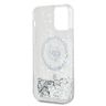 Karl Lagerfeld KLHMP12MLGCHSGH iPhone 12/12 Pro 6.1" hardcase transparent Liquid Glitter Choupette Head Magsafe na NearMe.pl