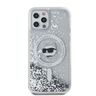 Karl Lagerfeld KLHMP12MLGCHSGH iPhone 12/12 Pro 6.1" hardcase transparent Liquid Glitter Choupette Head Magsafe na NearMe.pl
