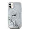 Karl Lagerfeld KLHMN61LGCHSGH iPhone 11 / Xr 6.1" hardcase transparent Liquid Glitter Choupette Head Magsafe na NearMe.pl
