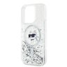 Karl Lagerfeld KLHMP13LLGCHSGH iPhone 13 Pro / 13 6.1" hardcase transparent Liquid Glitter Choupette Head Magsafe na NearMe.pl