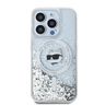 Karl Lagerfeld KLHMP14LLGCHSGH iPhone 14 Pro 6.1" hardcase transparent Liquid Glitter Choupette Head Magsafe na NearMe.pl