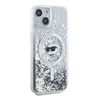 Karl Lagerfeld KLHMP15SLGCHSGH iPhone 15 / 14 / 13 6.1" hardcase transparent Liquid Glitter Choupette Head Magsafe na NearMe.pl