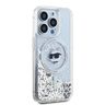 Karl Lagerfeld KLHMP15XLGCHSGH iPhone 15 Pro Max 6.7" hardcase transparent Liquid Glitter Choupette Head Magsafe na NearMe.pl