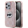 Karl Lagerfeld KLHCP15XHKLPCHP iPhone 15 Pro Max 6.7" różowy/pink hardcase IML Choupette Head & Monogram na NearMe.pl