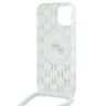 Karl Lagerfeld KLHMP15SHCKCKLCT iPhone15 / 14 / 13 6.1" transparent hardcase IML Crossbody Monogram Karl & Choupette Head MagSafe na NearMe.pl