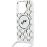 Karl Lagerfeld KLHMP15XHCKCKLCT iPhone 15 Pro Max 6.7" transparent hardcase IML Crossbody Monogram Karl & Choupette Head MagSafe na NearMe.pl