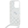 Karl Lagerfeld KLHMP15XHCKCKLCT iPhone 15 Pro Max 6.7" transparent hardcase IML Crossbody Monogram Karl & Choupette Head MagSafe na NearMe.pl