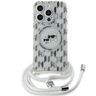 Karl Lagerfeld KLHMP15XHCKCKLCT iPhone 15 Pro Max 6.7" transparent hardcase IML Crossbody Monogram Karl & Choupette Head MagSafe na NearMe.pl