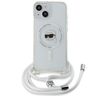 Karl Lagerfeld KLHMP15SHCKHNT iPhone 15 / 14 / 13 6.1" hardcase transparent Crossbody IML Karl Head Magsafe na NearMe.pl