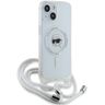 Karl Lagerfeld KLHMP15SHCKHNT iPhone 15 / 14 / 13 6.1" hardcase transparent Crossbody IML Karl Head Magsafe na NearMe.pl