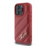 Karl Lagerfeld KLHCP16XPQDSMGR iPhone16 Pro Max 6.9" czerwony/red hardcase Quilted Signature na NearMe.pl
