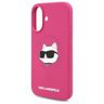 Karl Lagerfeld KLHMP16SSCHPPLF iPhone 16 6.1" fuksja/fuschia hardcase Silicone Choupette Head Print MagSafe na NearMe.pl