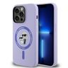 Karl Lagerfeld KLHMP14XSCMKCRHU iPhone14 Pro Max 6.7" purpurowy/purple hardcase Silicone Karl&Choupette Heads Ring MagSafe na NearMe.pl