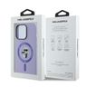 Karl Lagerfeld KLHMP14XSCMKCRHU iPhone14 Pro Max 6.7" purpurowy/purple hardcase Silicone Karl&Choupette Heads Ring MagSafe na NearMe.pl