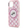 Karl Lagerfeld KLHMP15SHMCKMHP iPhone 15 6.1" różowy/pink IML Monogram Karl&Choupette Head MagSafe na NearMe.pl