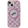 Karl Lagerfeld KLHMP15MHMCKMHP iPhone 15Plus 6.7" różowy/pink IML Monogram Karl&Choupette Head MagSafe na NearMe.pl