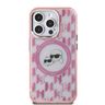 Karl Lagerfeld KLHMP15LHMCKMHP iPhone 15Pro 6.1" różowy/pink IML Monogram Karl&Choupette Head MagSafe na NearMe.pl