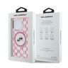 Karl Lagerfeld KLHMP15XHMCKMHP iPhone 15 Pro Max 6.7" różowy/pink IML Monogram Karl&Choupette Head MagSafe na NearMe.pl
