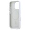 Karl Lagerfeld KLHMP16LSCMKMPCH iPhone   16 Pro 6.3" biały/white hardcase Silicone Initial Metal Logo MagSafe na NearMe.pl