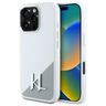 Karl Lagerfeld KLHMP16LSCMKMPCH iPhone   16 Pro 6.3" biały/white hardcase Silicone Initial Metal Logo MagSafe na NearMe.pl