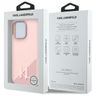 Karl Lagerfeld KLHMP16LSCMKMPCP iPhone 16 Pro 6.3" różowy/pink hardcase Silicone Shadow Metal Initial MagSafe na NearMe.pl