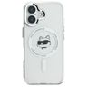 Karl Lagerfeld KLHMP16SHLSCHH iPhone 16 6.1" biały/white hardcase IML Metal Choupette Head MagSafe na NearMe.pl