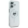 Karl Lagerfeld KLHMP16SHLSCHH iPhone 16 6.1" biały/white hardcase IML Metal Choupette Head MagSafe na NearMe.pl