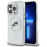 Karl Lagerfeld KLHMP14XHLSKCH iPhone 14 Pro Max 6.7" biały/white hardcase IML Metal Karl&Choupette Head MagSafe na NearMe.pl
