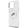 Karl Lagerfeld KLHMP14XHLSKCH iPhone 14 Pro Max 6.7" biały/white hardcase IML Metal Karl&Choupette Head MagSafe na NearMe.pl