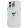 Karl Lagerfeld KLHMP16LHLSCHH iPhone Pro 6.3" biały/white hardcase IML Metal Choupette Head MagSafe na NearMe.pl