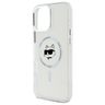 Karl Lagerfeld KLHMP16LHLSCHH iPhone Pro 6.3" biały/white hardcase IML Metal Choupette Head MagSafe na NearMe.pl