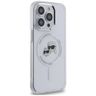 Karl Lagerfeld KLHMP14LHLSKCH iPhone Pro 6.1" biały/white hardcase IML Metal Karl&Choupette Head MagSafe na NearMe.pl