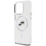 Karl Lagerfeld KLHMP14LHLSKCH iPhone Pro 6.1" biały/white hardcase IML Metal Karl&Choupette Head MagSafe na NearMe.pl