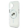 Karl Lagerfeld KLHMP16SHLSKCH iPhone 16 6.1" biały/white hardcase IML Metal Karl&Choupette Head MagSafe na NearMe.pl