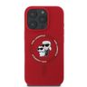 Karl Lagerfeld KLHMP16XSCMKCRHR iPhone 16 Pro Max 6.9" czerwony/red hardcase Silicone Karl&Choupette Ring MagSafe na NearMe.pl