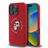 Karl Lagerfeld KLHMP16XSCMKCRHR iPhone 16 Pro Max 6.9" czerwony/red hardcase Silicone Karl&Choupette Ring MagSafe na NearMe.pl